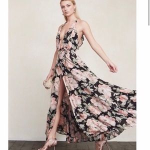 Reformation maxi floral wrap dress, sz M, excellent condition - worn once